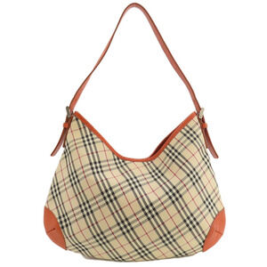 Burberry Nova One Canvas Check Bag Shoulder Shoulder Hobo